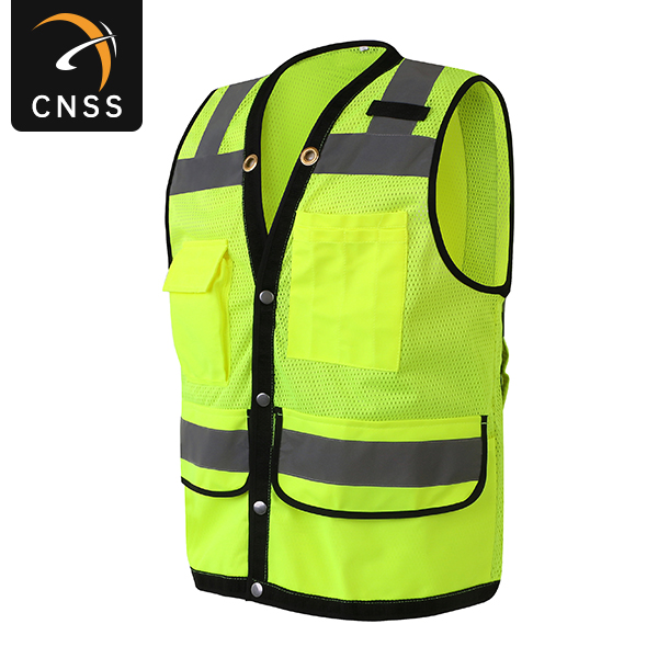 網(wǎng)布透氣反光背心馬甲多功能多口袋